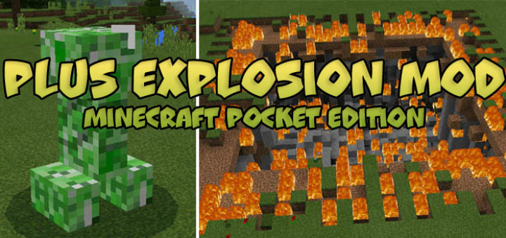 Plus Explosion Mod [Minecraft PE 0.16.0]