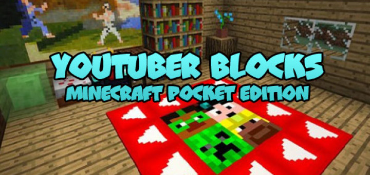 YouTuber Blocks Texture Pack [MCPE 1.0.0/0.17]