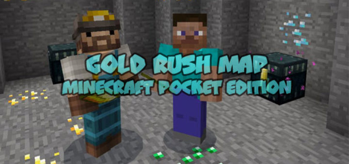 Gold Rush Map [MCPE 1.1]