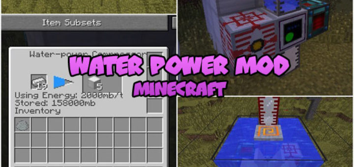 Water Power Mod Minecraft
