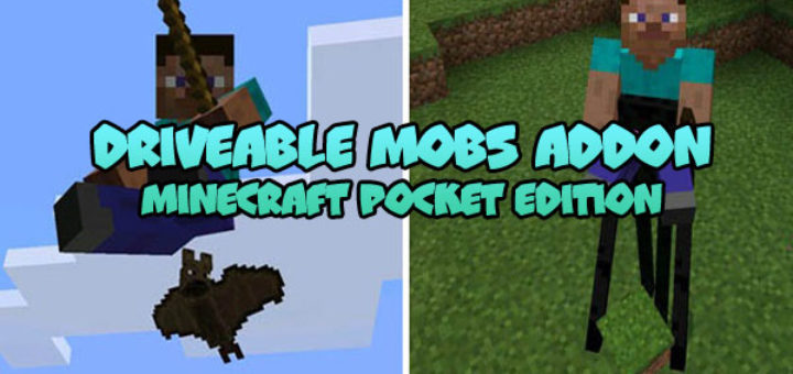 Driveable Mobs Addon MCPE