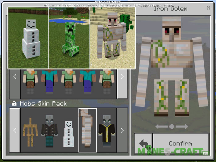 minecraft pe skin packs