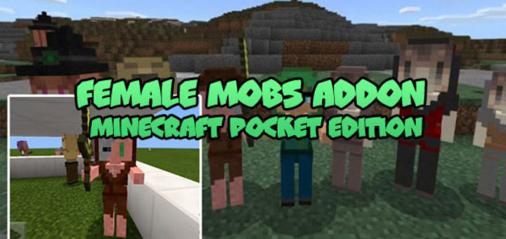 Female Mobs Addon MCPE