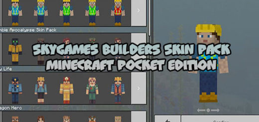 SkyGames Builders Skin Pack [MCPE]