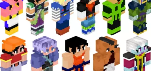 Dragon Ball Skin Pack for Bedrock