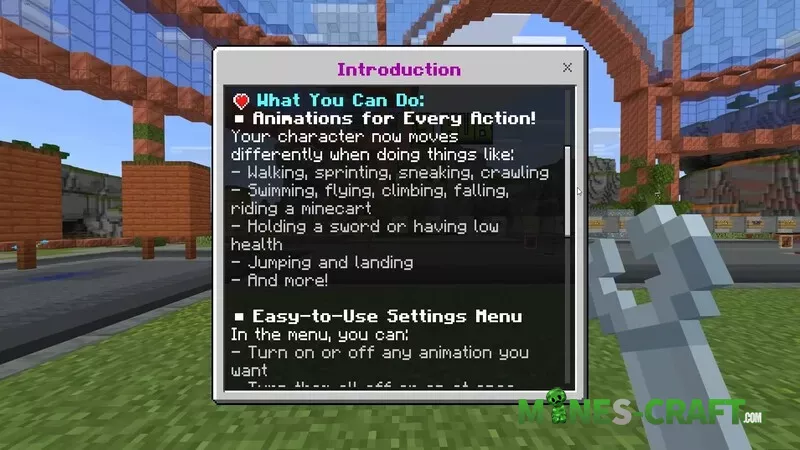 Player Animations Addon