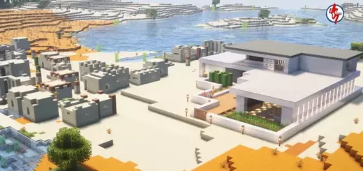 Modern Desert Survival House for Bedrock [1.20/1.21]