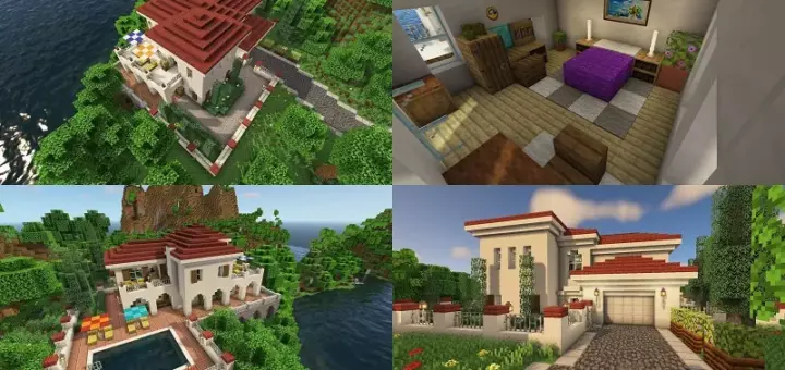 Modern Seaside Mansion [Bedrock]