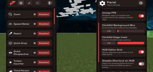Flarial Client for Minecraft Bedrock 1.21/26.45 [Android] – photo 4