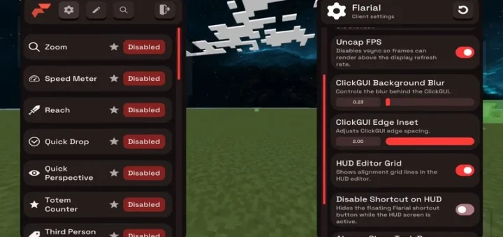 Flarial Client for Minecraft Bedrock 1.21/26.45 [Android] – photo 4